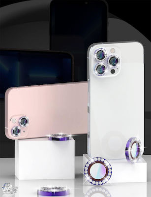 Diamond Protecție Cameră Sticlă călită Violet pentru iPhone 14 / 14 Plus 00050079