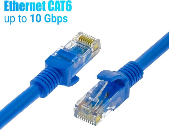 Belden U/UTP Кат.6 (Gigabit) Мрежов Кабел Ethernet Без Конектори 1м Син