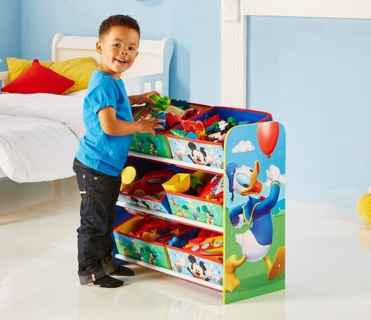 Moose Toys Sistem de Depozitare Jucării din Țesătură Mickey Multicolor 63.5x30x60cm 1buc