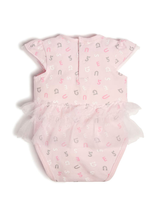 Guess Set Baby Strampler Ärmellos Rosa