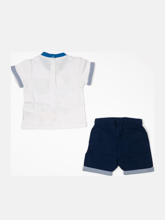 Kids' Set with Shorts Summer 2pcs White