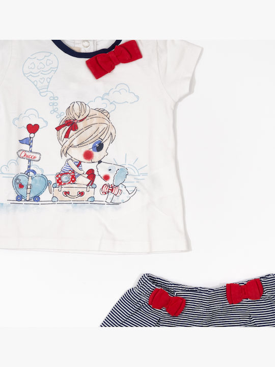 Kids' Set with Shorts Summer 2pcs White