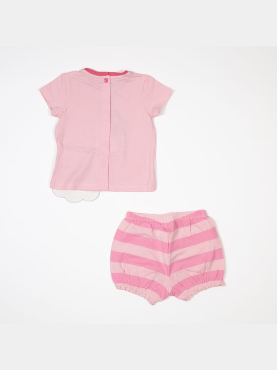 Chicco Kids Set with Shorts Summer 2pcs Pink