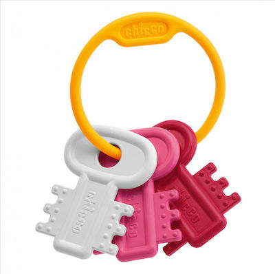 Chicco Μασητική Κουδουνίστρα Οδοντοφυΐας "Χρωματιστά Κλειδιά" από Πλαστικό για 3 m+