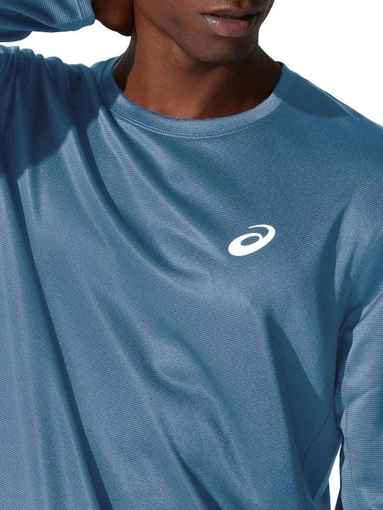 Core Long Sleeve Athletic Blouse Blue