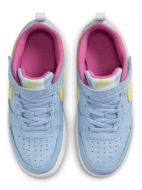 Court Court Borough 2 Psv Kids Sports Shoes Basketball with Hoop & Loop Closure Blue