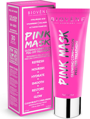 Biovene Pink Glowing Complexion Peel Off Treatment Mască de Față pentru Hidratare 75ml