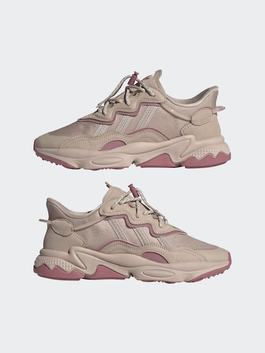Ozweego Femei Chunky Sneakers Wonder Taupe / Pink Strata