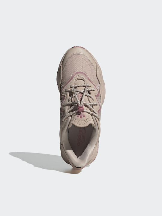 Ozweego Femei Chunky Sneakers Wonder Taupe / Pink Strata
