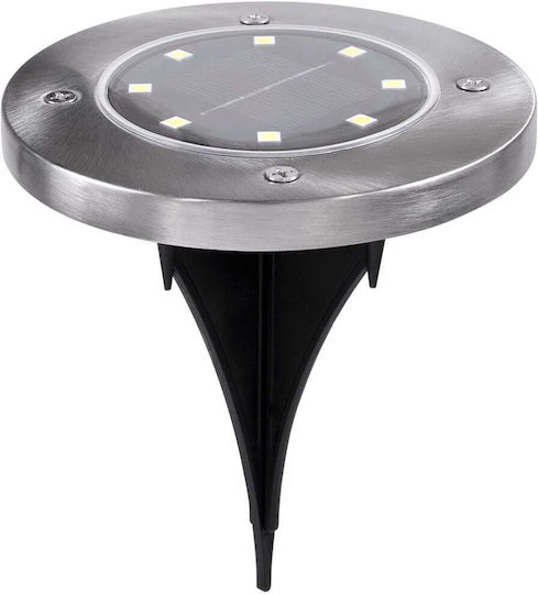 GloboStar Σετ 4 Καρφωτά Ηλιακά Φωτιστικά 0.8W 80lm Ψυχρό Λευκό 6000K με Φωτοκύτταρο IP65