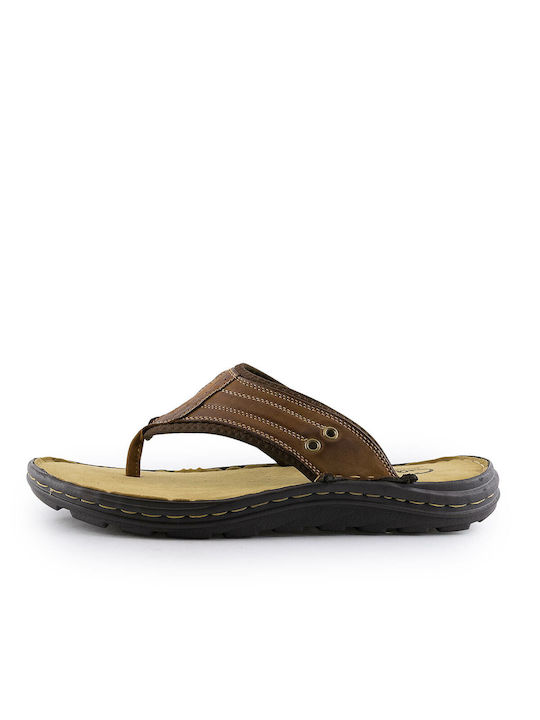 Gale Men's Leather Sandals Tabac Brown