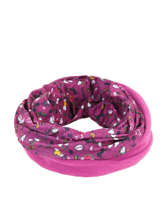 Kinder Schal Vlies Fuchsie