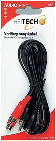 Heitech A17 Cable RCA female - RCA male 1.5m