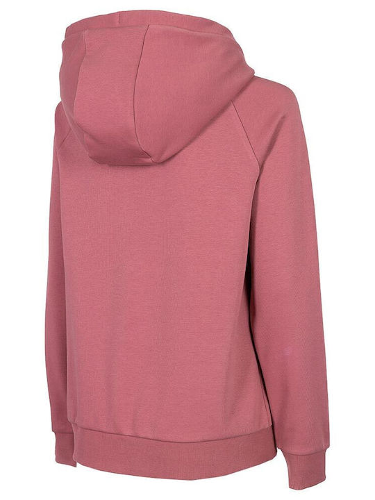 Women's Sweatshirt Jacket Hooded Pink