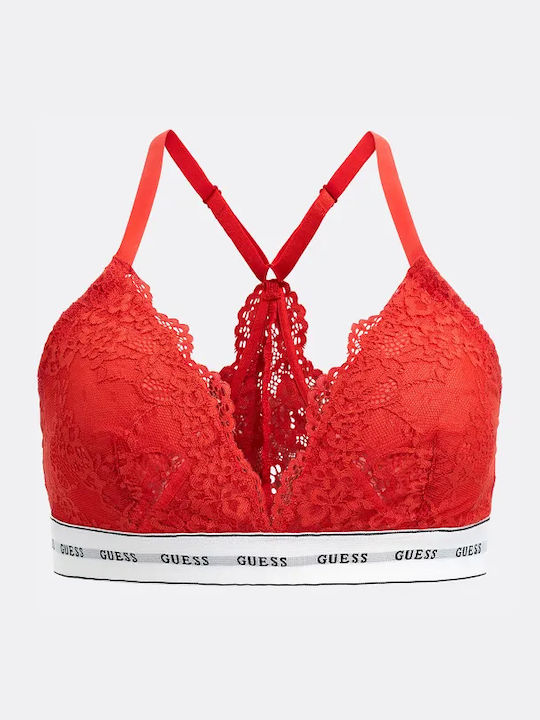 Guess Women's Bralette Bra Red