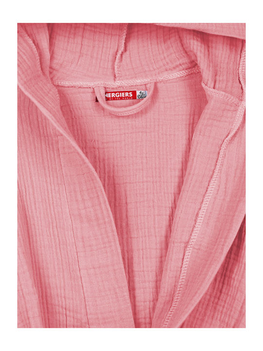Energiers Παιδικό Μπουρνούζι Pink mit Kapuze