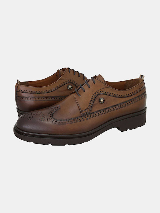 Guy Laroche Δερμάτινα Ανδρικά Oxfords Καφέ