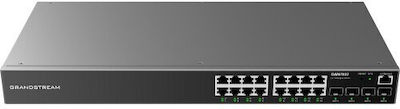 Grandstream GWN7802P Verwaltet L2 PoE+ Switch mit 16 Ports Gigabit (1Gbps) Ethernet und 4 SFP Ports