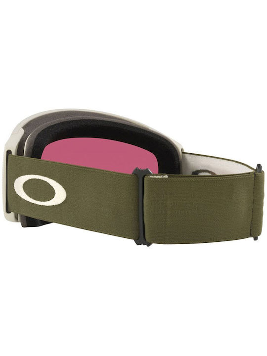 Oakley Flight Tracker Μάσκα Σκι & Snowboard Ενηλίκων Πράσινη με Φακό Καθρέπτη Μωβ