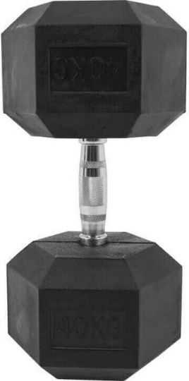 Optimum Дъмбел Шестоъгълник Гумен 1 x 40кг