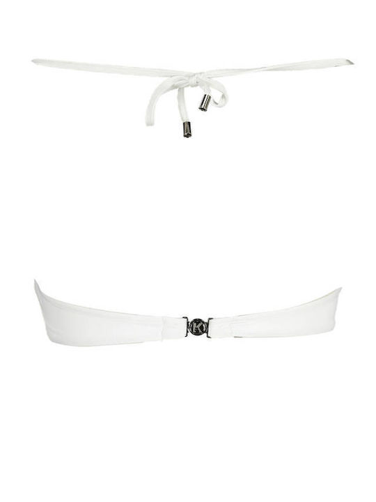 Karl Lagerfeld Sports Bra Bikini Top White