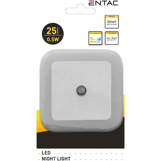 Entac LED Night Light Plug with Photocell ENL-CS-0.5W-DS