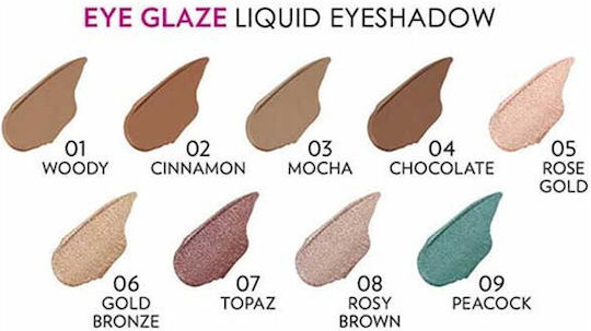 Golden Rose Eye Glaze Сенки за Очи в Течна Форма 09 Паун 3.5мл