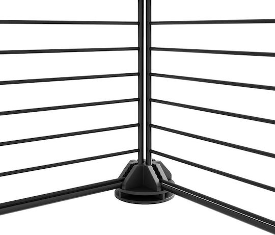 vidaXL Nagetierkäfig Haustierkäfig mit 12 Paneelen + schwarze Tür 1,5 cm 35x35x