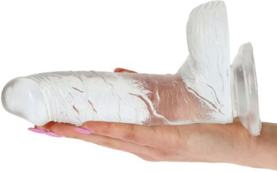 Toyz4lovers Real Rapture Natural Living Jelly Ρεαλιστικό Dildo με Όρχεις και Βεντούζα Clear 19cm