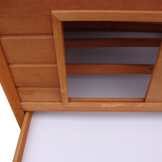 Pawhut Wooden Poultry Coop 2-Level L1.6 x W1.07 x H0.98m