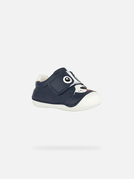 Geox Kids Sneakers Tutim Baby Anatomic with Scratch Navy / White