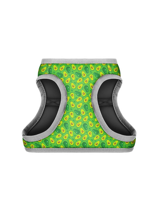 WauDog Dog Harness Vest Avocando with Smart ID Green 24-27cm 31-300