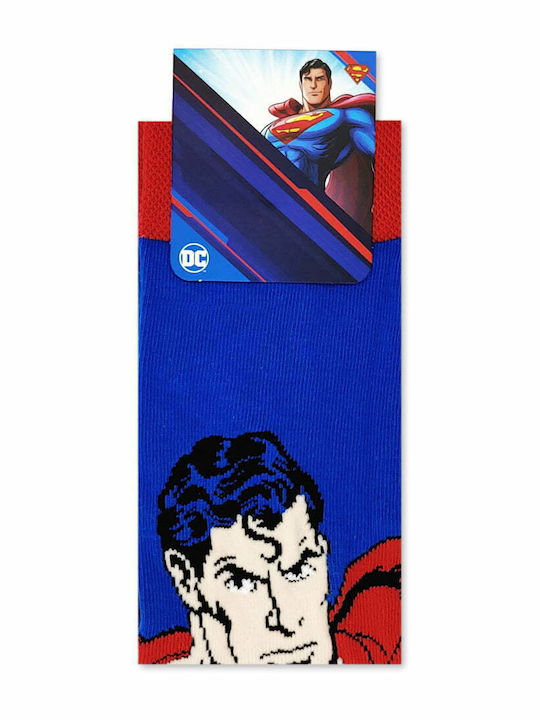 Dc Comics Superman Ανδρικές Κάλτσες Μπλε
