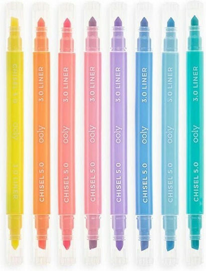 Ooly Pastel Liners Zeichenmarker 5mm Doppelseitig Set 8Stück
