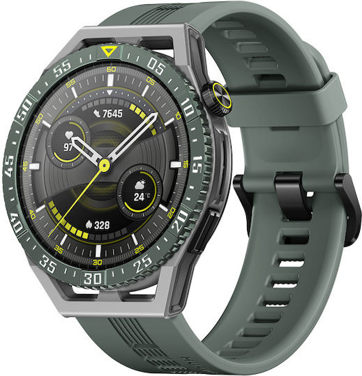 Huawei Watch GT 3 SE 46mm Waterproof with Heart Rate Monitor (Wilderness Green)