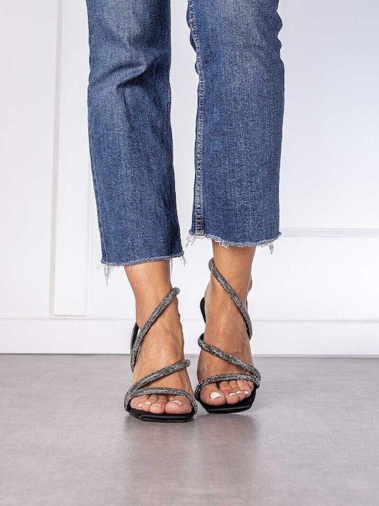 Sandals with Strass Black