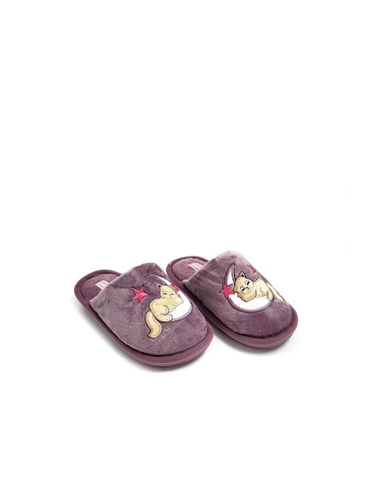 Jomix Kids Slipper Purple Cat