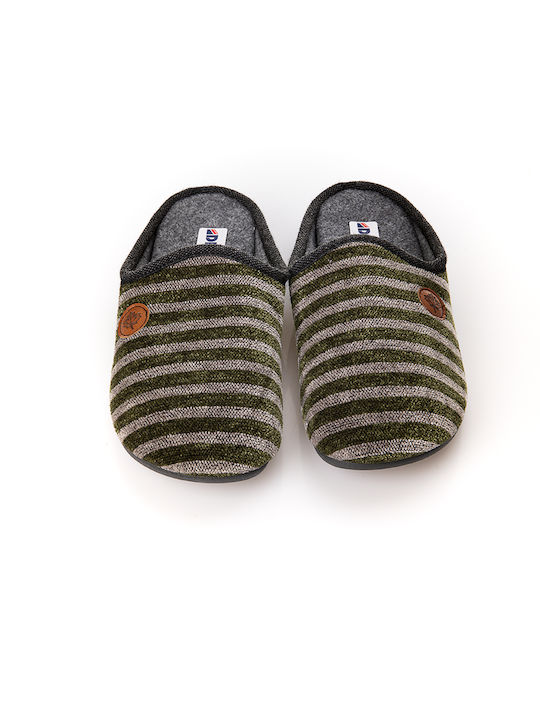 Dicas Men's Slipper Multi Green