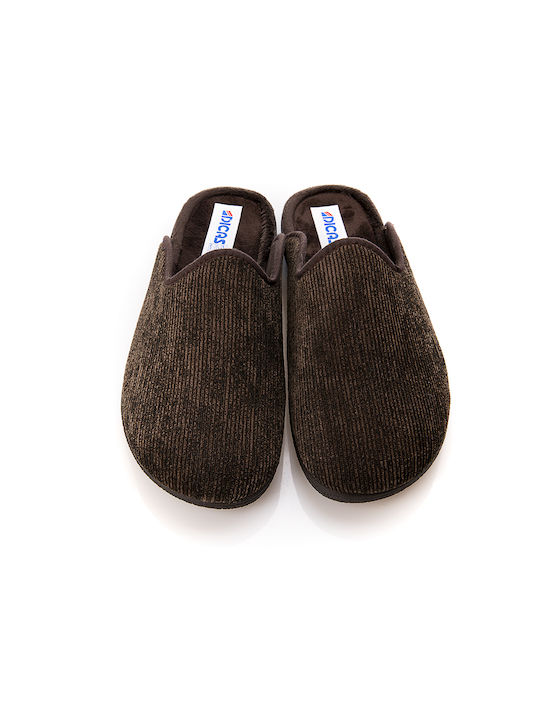 Dicas Men's Slipper Brown