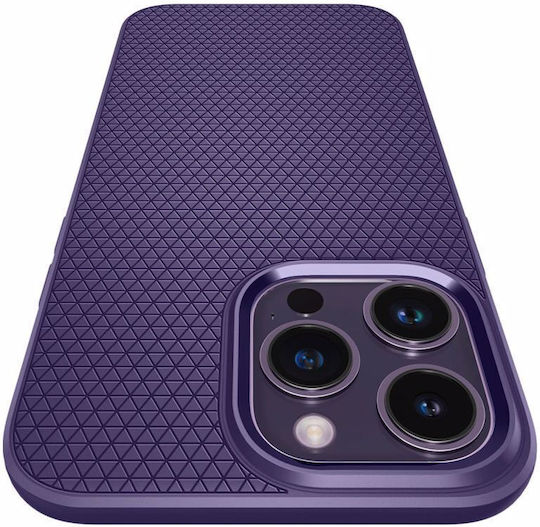 Spigen Liquid Air Umschlag Rückseite Silikon Deep Purple (iPhone 14 Pro Max)
