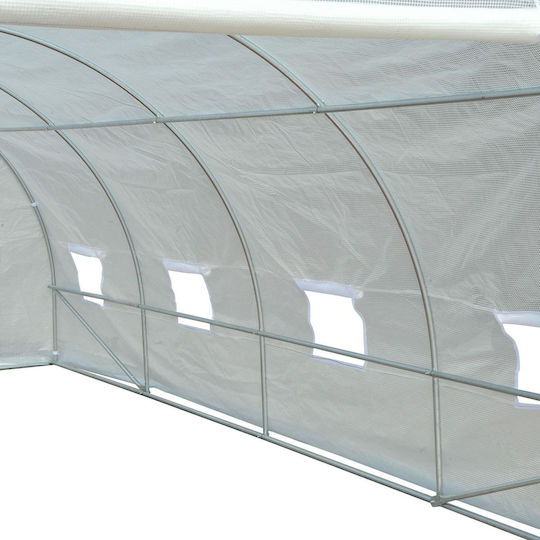 Outsunny 845-120 Seră Tunel cu Cadru Metalic 6x3x2m