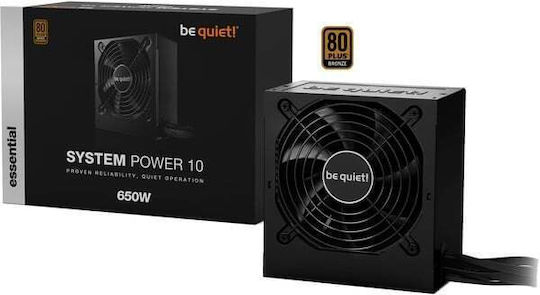 Be Quiet System Power 10 650W Μαύρο Τροφοδοτικό Υπολογιστή Full Wired 80 Plus Bronze