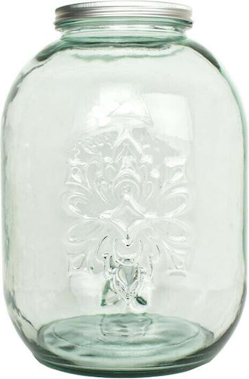 Glass Vase Beverage Dispenser with Spigot 12.5lt