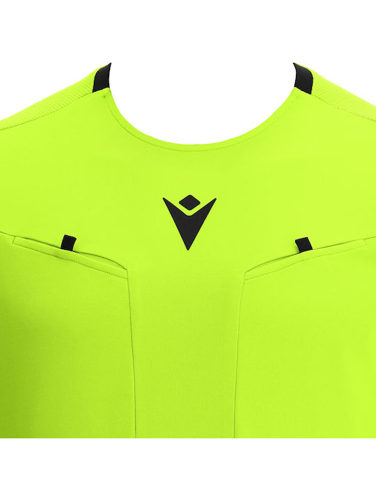 Frisk Men's Football Referee Jersey Sports Fan Jersey Neon Yellow