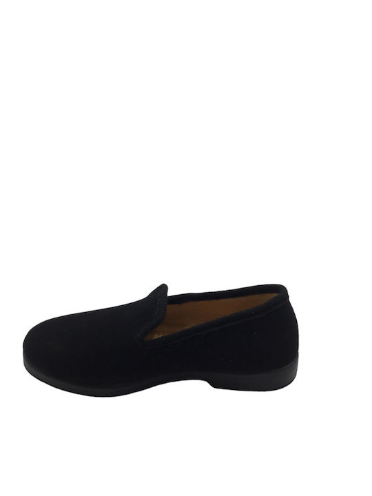 Slippers women's closed winter slippers CUMBRES 30-Velour-Black