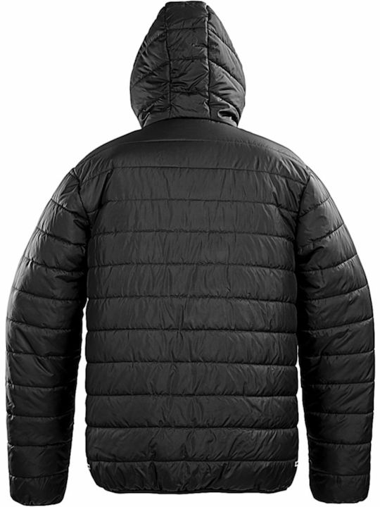 Result Core Herren Winter Jacke Puffer Wasserdicht und winddicht Schwarz