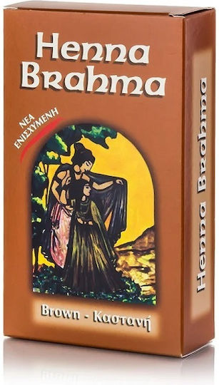 Henna Brahma Прахообразна Къна Без Амоняк Кестенява 80гр