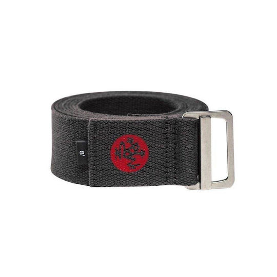 Manduka Align Strap Centura Yoga 304cm x 4.5cm - 304cm x 4.5cm în culoarea Gri