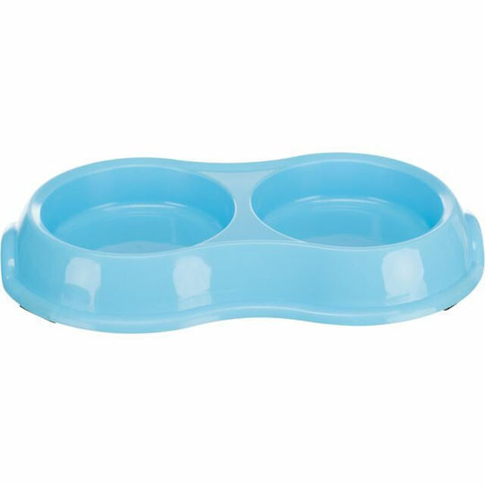 Trixie Kunststoff Schalen Futter & Wasser für Hund & Katze auf Basis von 2x 200ml 11cm in Rosa Farbe