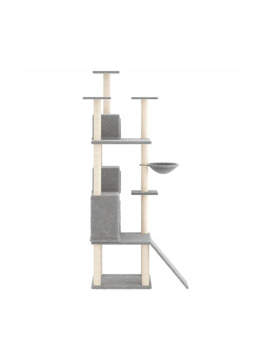 vidaXL Scratching Post Cat Trees Gray 47.5x78x175cm